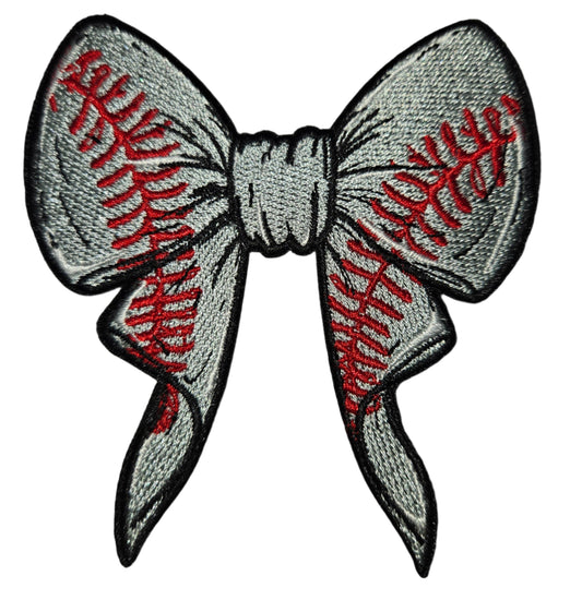 Baseball bow - silver